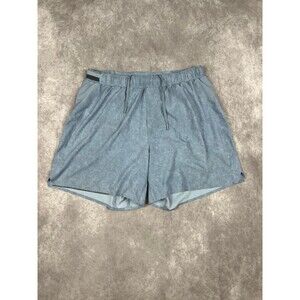 Lululemon Mens Shorts Medium Blue Fast Free Running Lined 6"